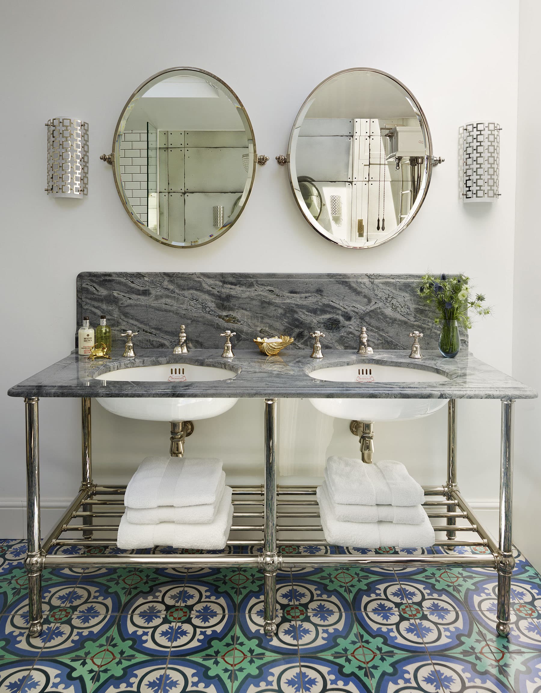 Luxury Wall Mounted Oval Bathroom Mirror Drummonds Bathrooms