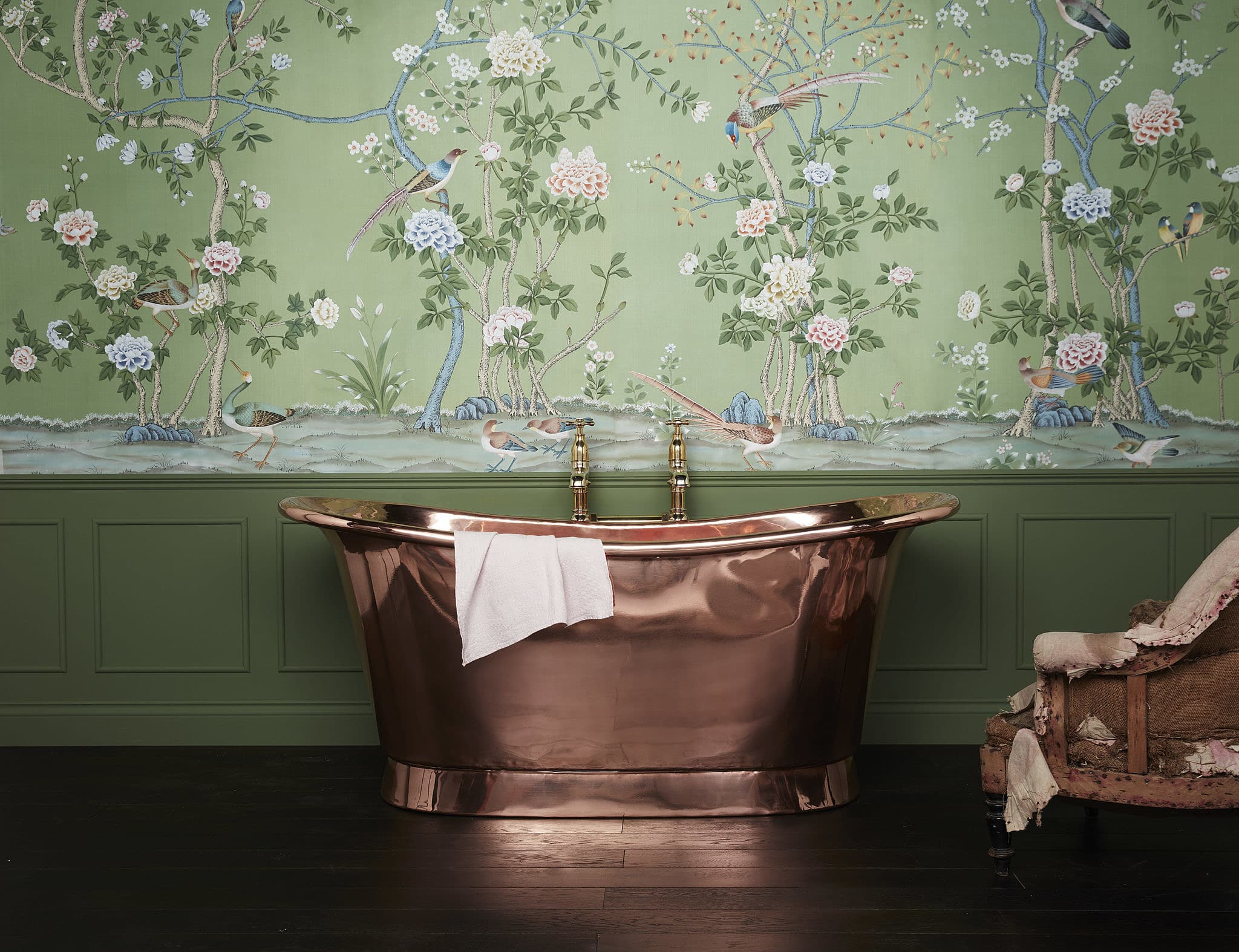 The Tyne Copper Bath Tub With Copper Exterior Drummonds Bathrooms