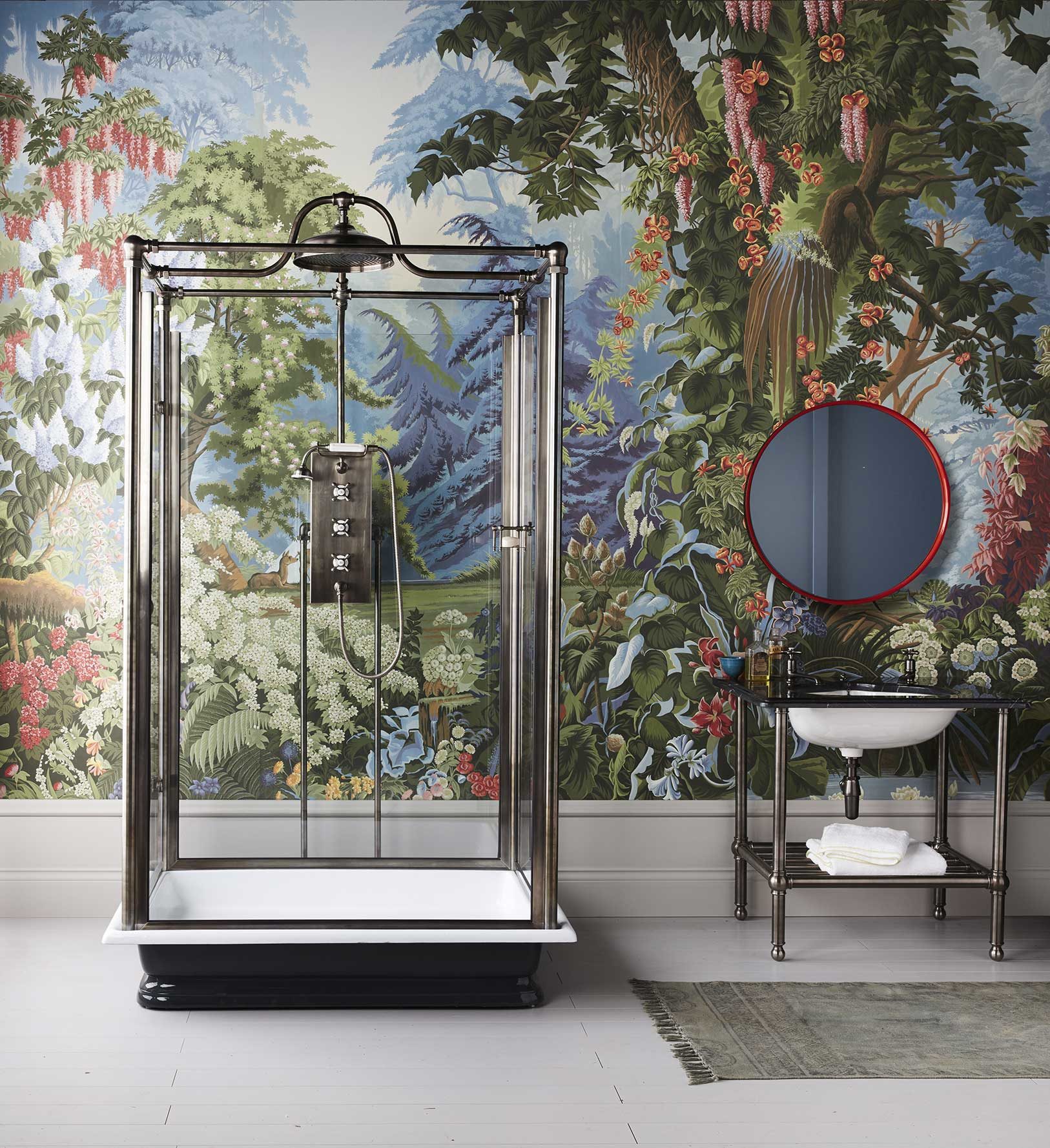 The Spittal Freestanding Shower - Drummonds Bathrooms