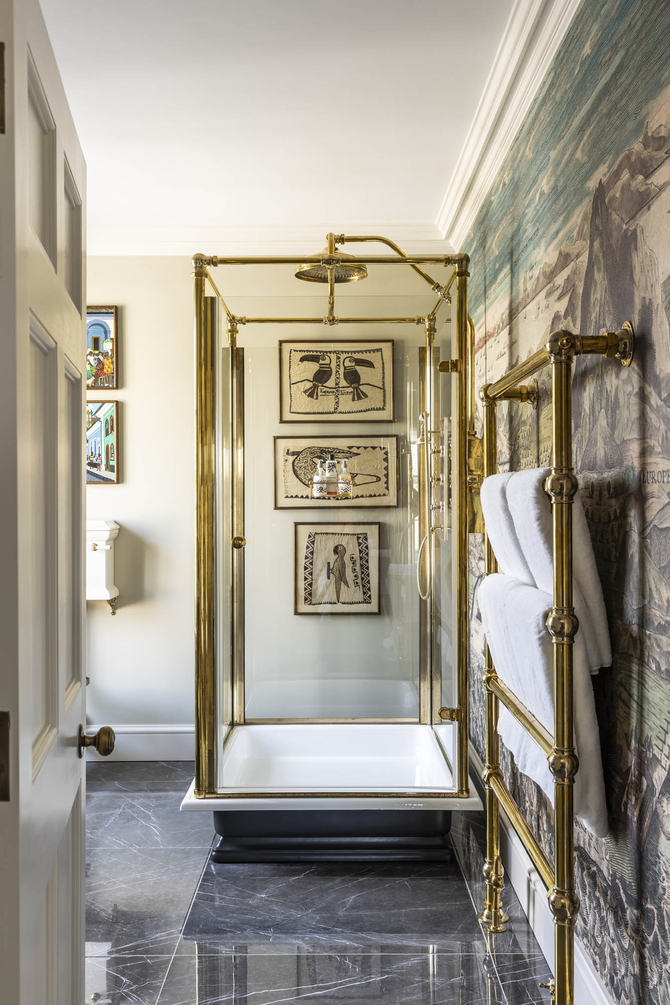 The Spittal Freestanding Shower - Drummonds Bathrooms