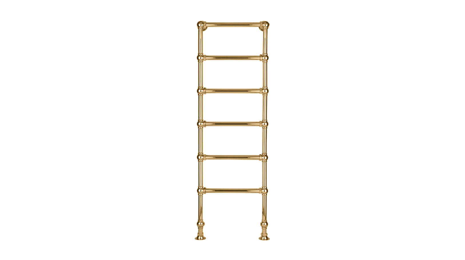 Grand Hooped Towel Rail In Brass