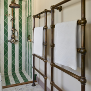5-Bar Floor Mounted Towel Rail