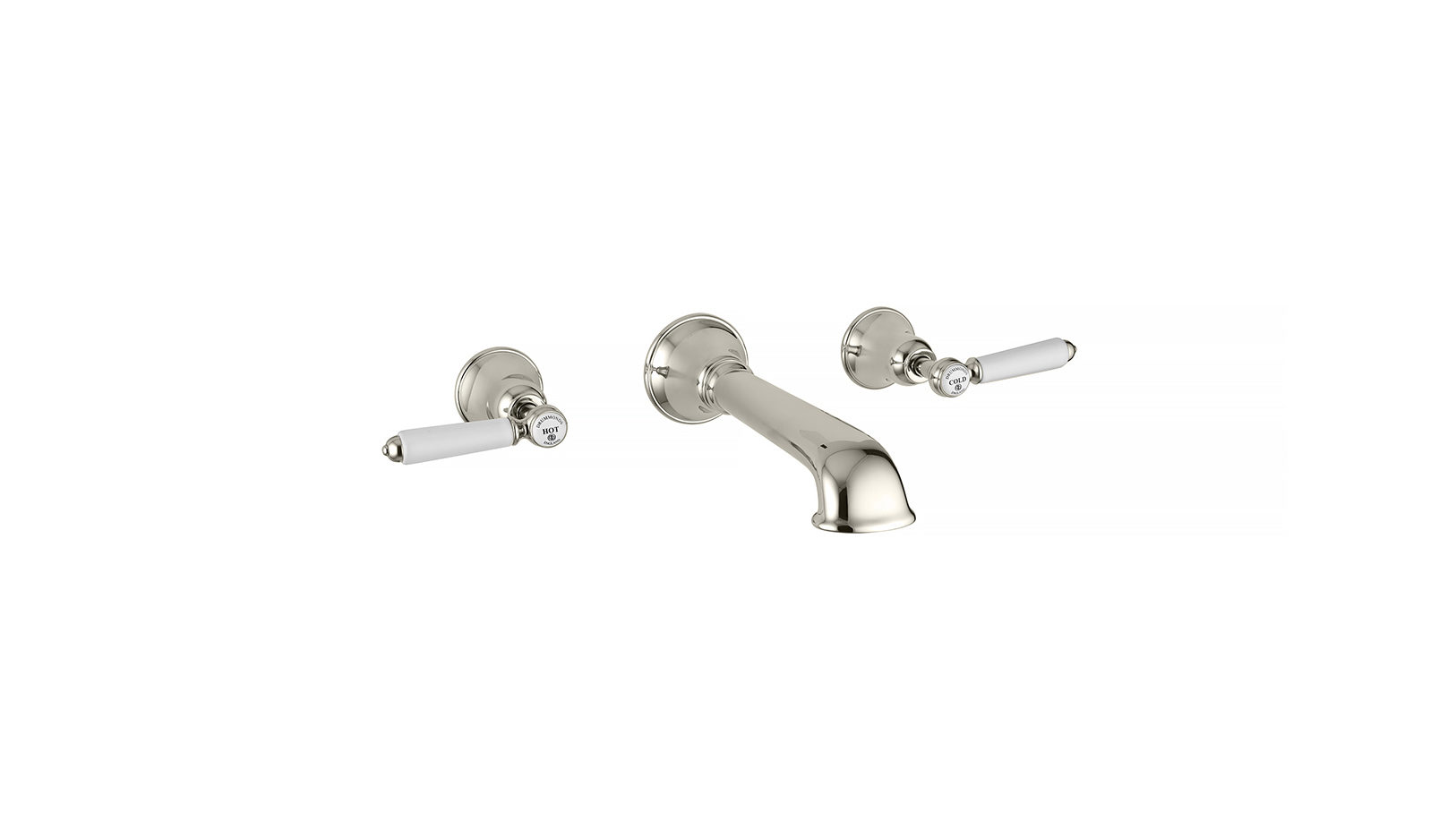 The Coll Lever Wall Mounted 3-Hole Bath Mixer