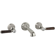 The Coll Lever 3 Hole Wall Basin Mixer