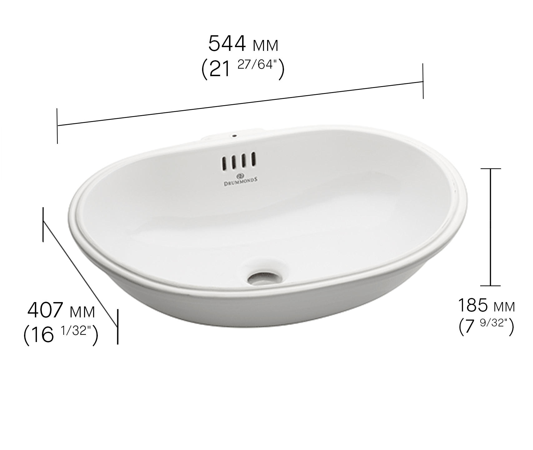 Alne Undermounted Basin - Drummonds Bathrooms