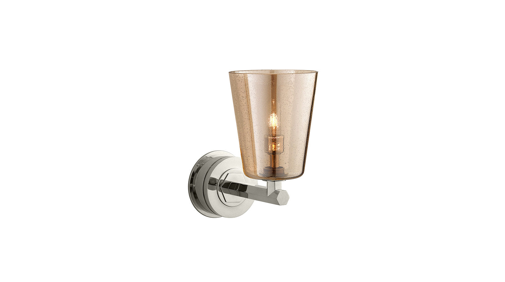 Chessleton Bathroom Light With Antique Conical Shade Bathroom Light With Antique Conical Shade