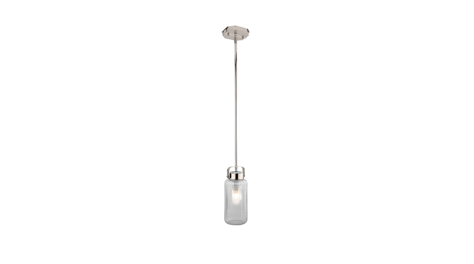 The Derwent Pendant Light With Fluted Shade