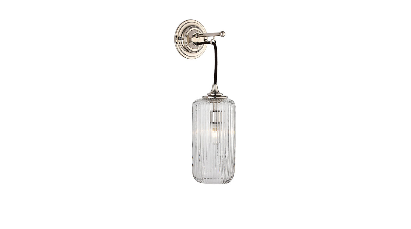 Dalby Bathroom Light With Fluted Shade