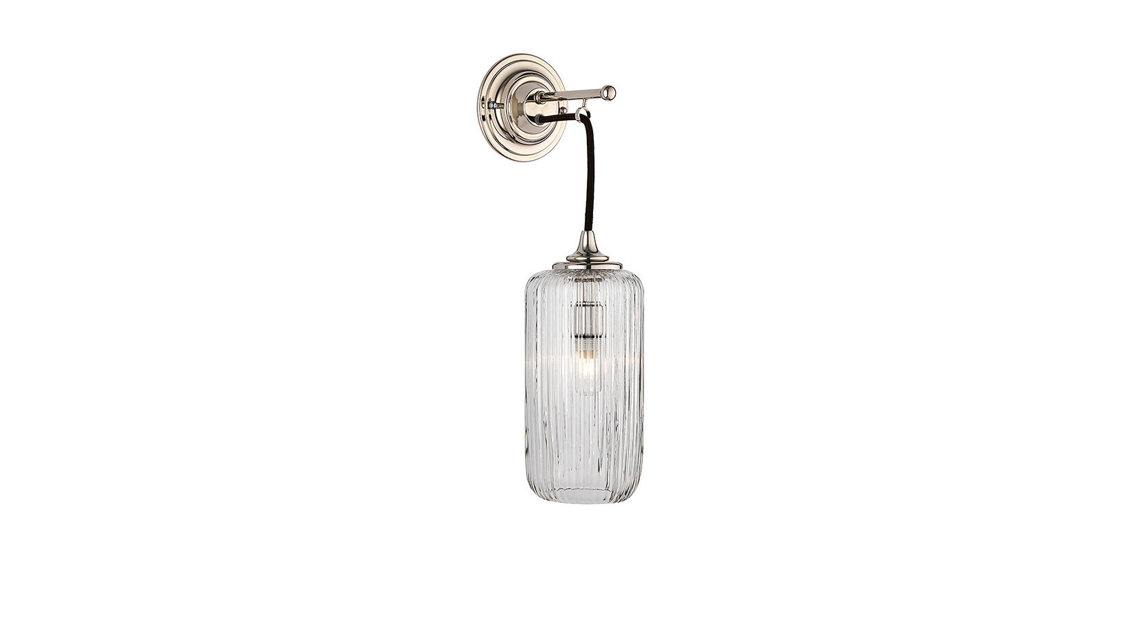 The Single Dalby Light, Fluted Glass Shade