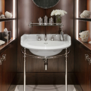 The Leawood Lever 3 Hole Basin Mixer