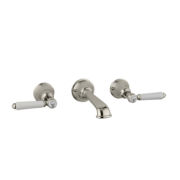The Coll Lever 3 Hole Wall Basin Mixer