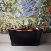 The Tyne Copper Bath Tub With Painted Exterior