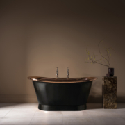 The Tyne Copper Bath Tub With Painted Exterior
