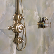 The Dalby Surface Mounted Shower, Curved Arm