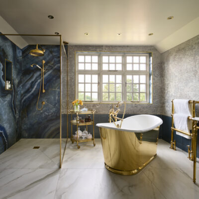 Case Study, Be Bold With Brass - Traditional - Bathroom - London - by  Drummonds Bathrooms