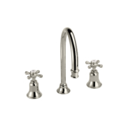 The Mull 3 Hole Basin Mixer with Swan Neck Spout