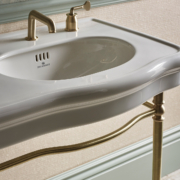 The Leawood Lever 3 Hole Basin Mixer