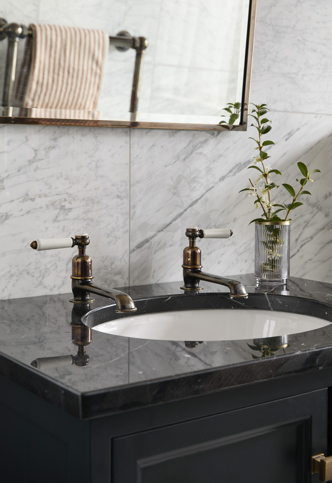 The Coll Lever Basin Taps Drummonds Bathrooms