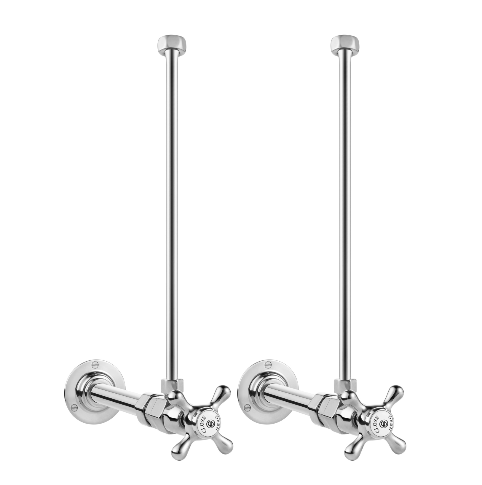 KOHLER 3/8 in. Brass NPT Angle Supply Valves in Polished Chrome (2-Pack)