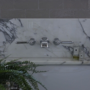 The Coll Lever Wall Mounted 3-Hole Bath Mixer