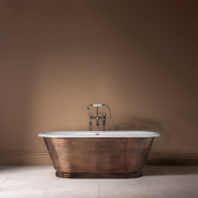 The Burnished Copper Tweed Cast Iron Skirted Bath Tub