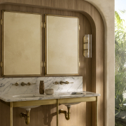 The Hudson Lever 3-Hole Wall Mounted Basin Mixer