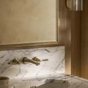 The Hudson Lever 3-Hole Wall Mounted Basin Mixer