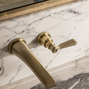 The Hudson Lever 3-Hole Wall Mounted Basin Mixer