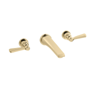 The Hudson Lever 3-Hole Wall Mounted Basin Mixer