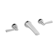 The Hudson Lever 3-Hole Wall Mounted Basin Mixer