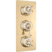 The Dalby Shower Plate Thermo & 2 x On/Off