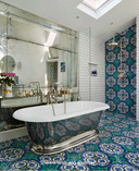 The Dalby Surface Mounted Shower, Curved Arm