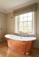 The Polished Copper Wye Bateau Cast Iron Bath Tub