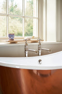 The Polished Copper Wye Bateau Cast Iron Bath Tub