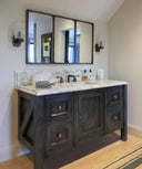 The Leawood Lever 3 Hole Basin Mixer