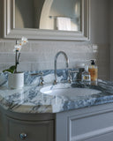 The Coll 3 Hole Basin Mixer with Swan Neck Spout