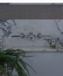 The Coll Lever Wall Mounted 3-Hole Bath Mixer
