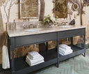 The Leawood Lever 3 Hole Basin Mixer