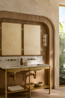 The Hudson Lever 3-Hole Wall Mounted Basin Mixer