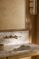 The Hudson Lever 3-Hole Wall Mounted Basin Mixer