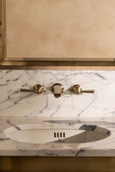 The Hudson Lever 3-Hole Wall Mounted Basin Mixer