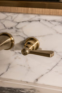 The Hudson Lever 3-Hole Wall Mounted Basin Mixer