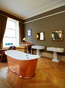 The Polished Copper Usk Bateau Cast Iron Bath Tub