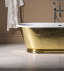 The Hammered Brass Tamar Cast Iron Bath Tub