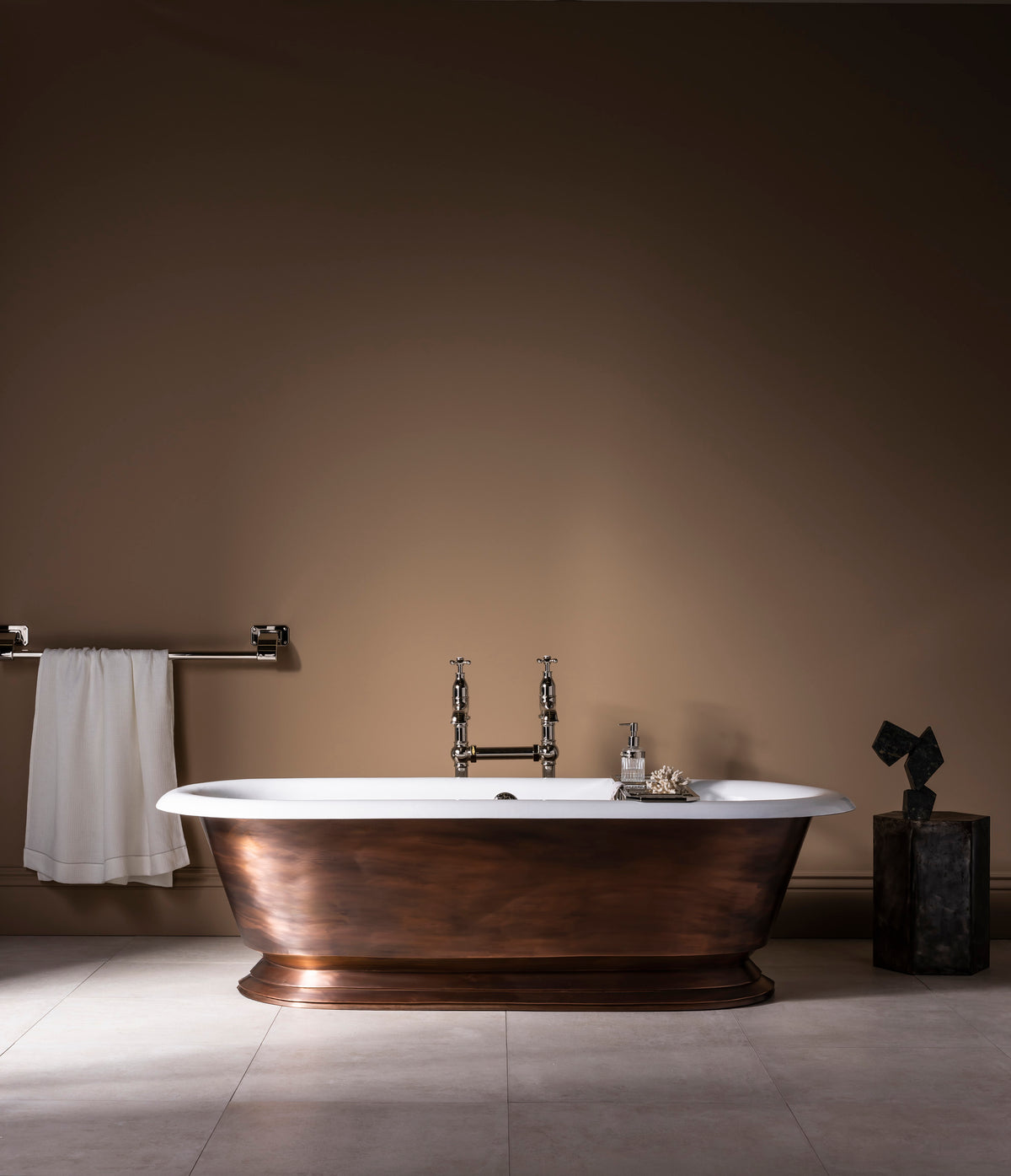 The Burnished Copper Tay Cast Iron Bath Tub
