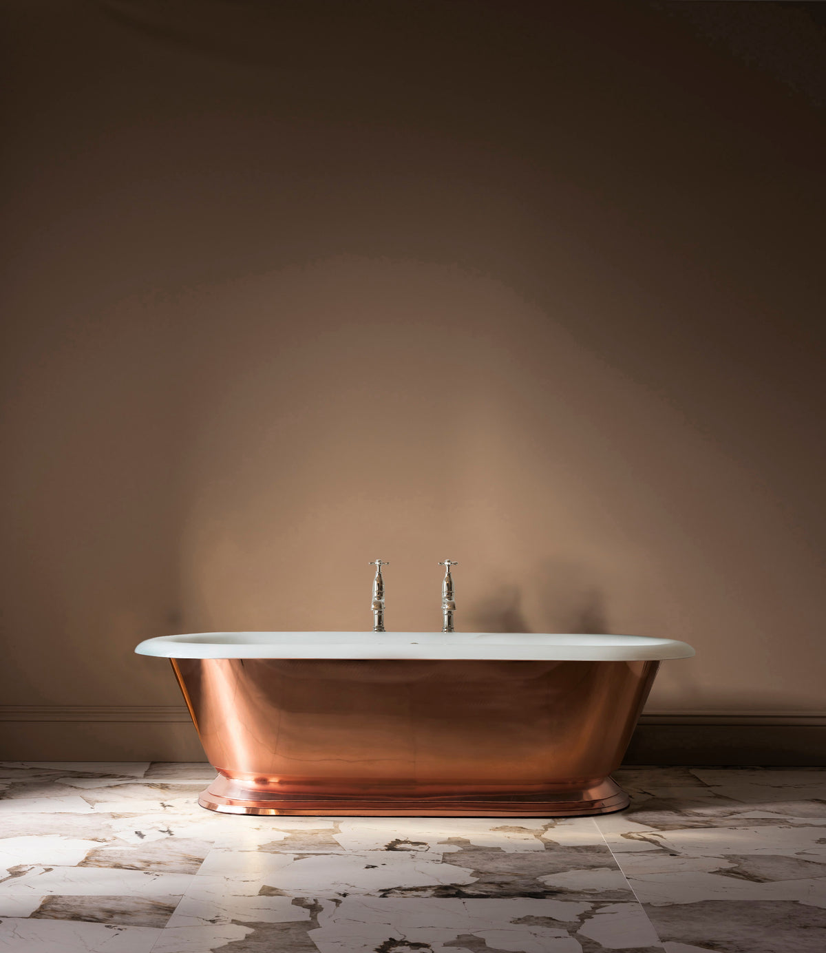 The Polished Copper Tay Cast Iron Bath Tub