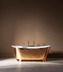 The Hammered Copper Wye Bateau Cast Iron Bath Tub