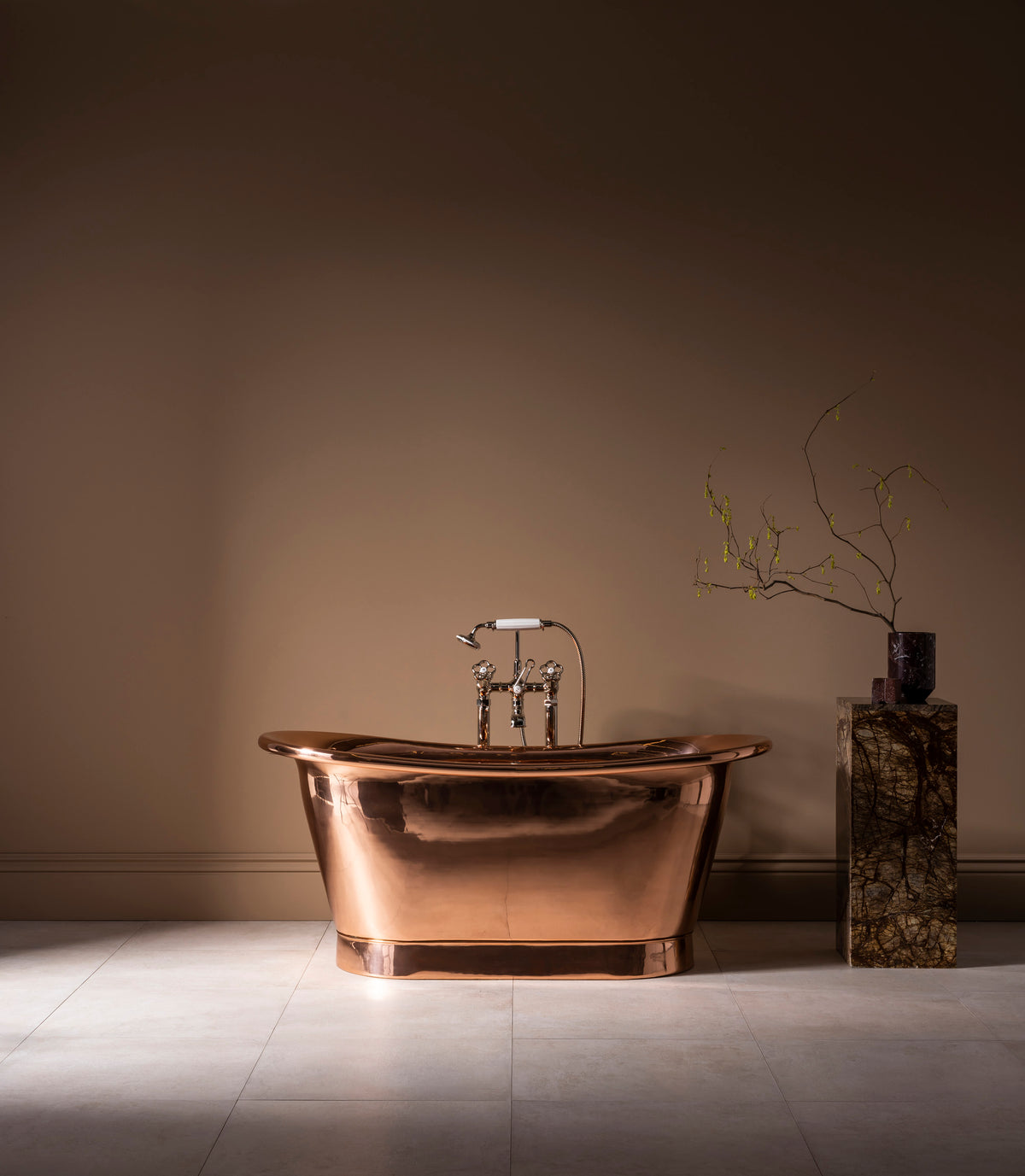 The Baby Tyne Copper Bath Tub With Copper Exterior