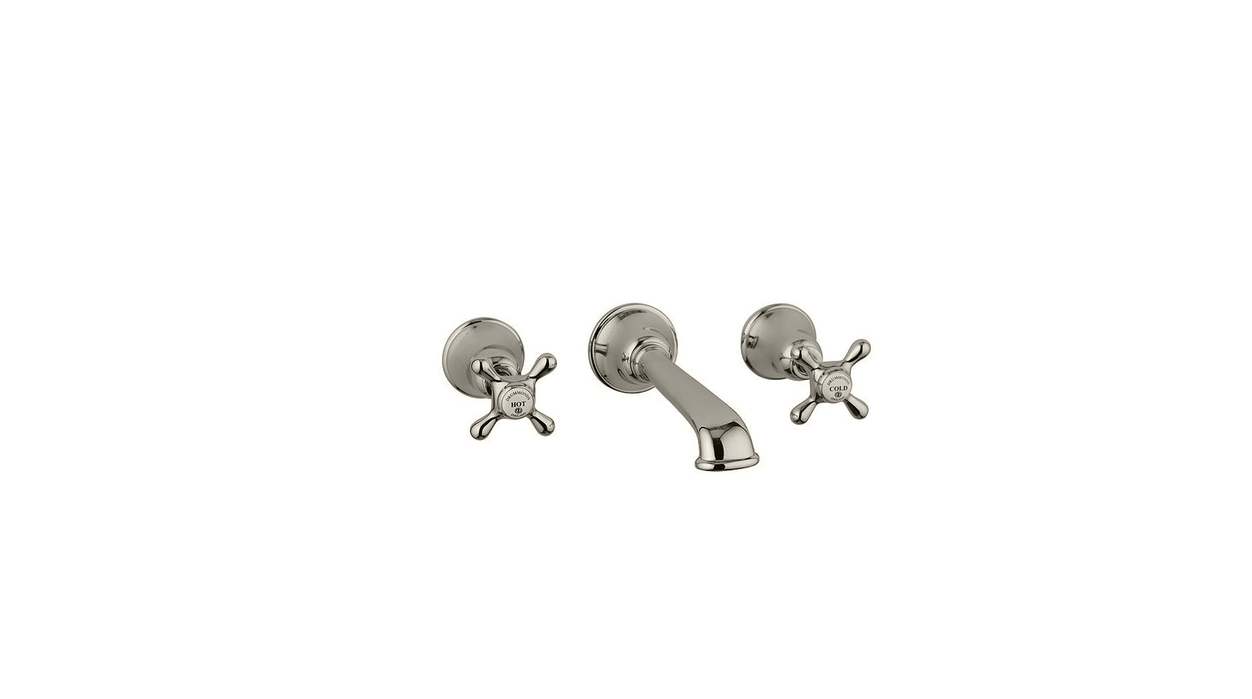 The Mull Classic 3 Hole Wall Mounted Basin Mixer