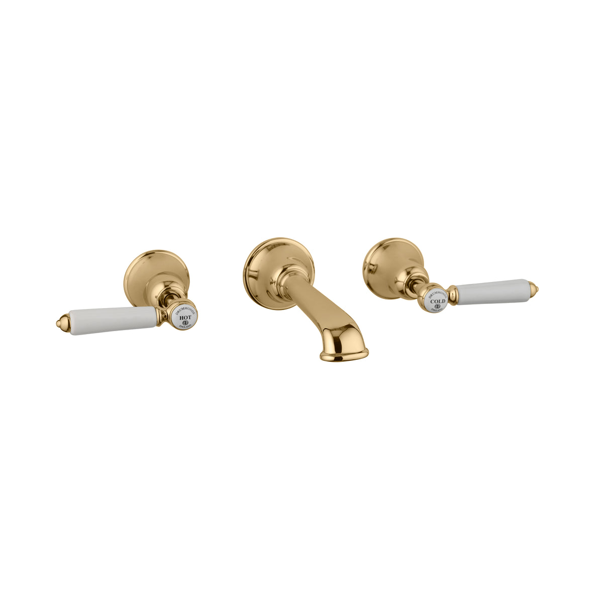 The Coll Lever 3 Hole Wall Mounted Basin Mixer